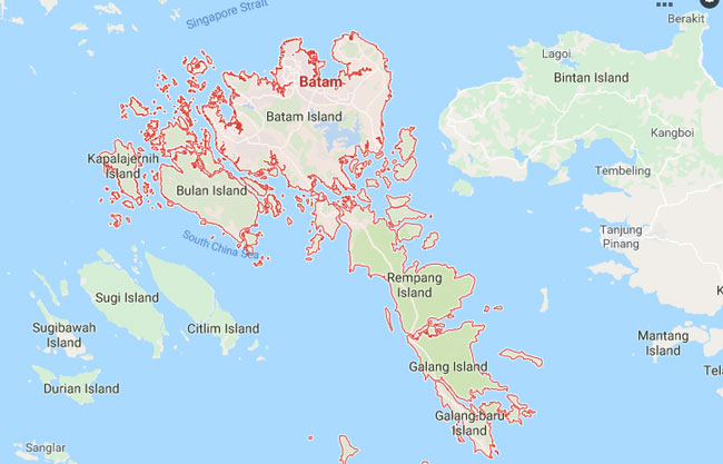Peta Batam